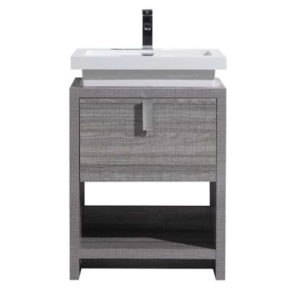 24 INCH BATHROOM VANITY WITH CUBBY HOLE