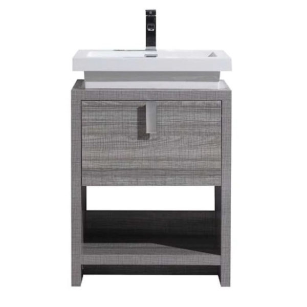 24 INCH BATHROOM VANITY WITH CUBBY HOLE