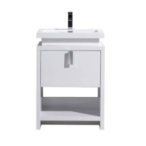 24 INCH BATHROOM VANITY WITH CUBBY HOLE