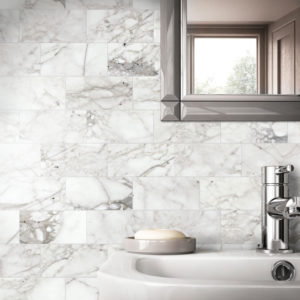 Venetian Calacatta Marble Backsplash